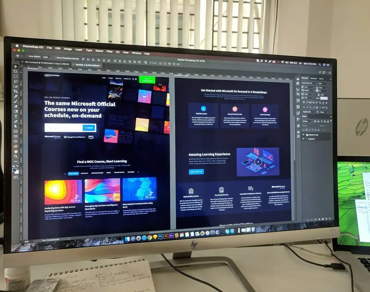 Landing page conversion and user journey review